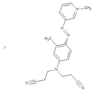 54292-75-0  Pyridinium,3-[[4-[bis(2-cyanoethyl)amino]-2-methylphenyl]azo]-1-methyl-, iodide