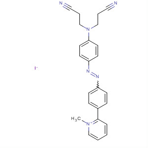 54292-83-0  Pyridinium,2-[4-[[4-[bis(2-cyanoethyl)amino]phenyl]azo]phenyl]-1-methyl-, iodide