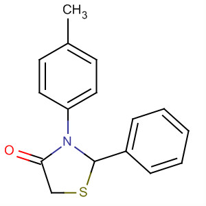 54397-16-9  4-Thiazolidinone, 3-(4-methylphenyl)-2-phenyl-