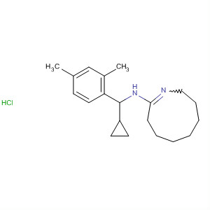 54398-62-8  2H-Azonin-9-amine,N-[cyclopropyl(2,4-dimethylphenyl)methyl]-3,4,5,6,7,8-hexahydro-,monohydrochloride
