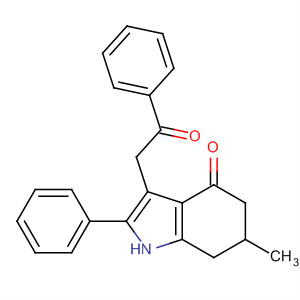 54398-80-0  4H-Indol-4-one,1,5,6,7-tetrahydro-6-methyl-3-(2-oxo-2-phenylethyl)-2-phenyl- 54398-80-0  4H-Indol-4-one,1,5,6,7-tetrahydro-6-methyl-3-(2-oxo-2-phenylethyl)-2-phenyl-