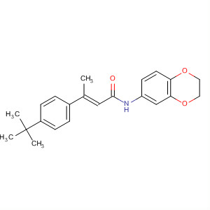 545397-70-4  2-Butenamide,N-(2,3-dihydro-1,4-benzodioxin-6-yl)-3-[4-(1,1-dimethylethyl)phenyl]-,(2E)-
