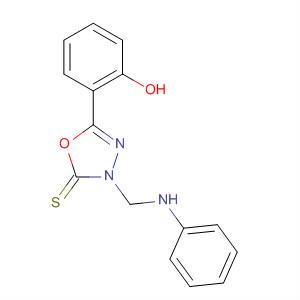 54543-73-6  1,3,4-Oxadiazole-2(3H)-thione,5-(2-hydroxyphenyl)-3-[(phenylamino)methyl]-