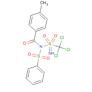 54564-75-9  Benzenesulfonamide,N-[N-(4-methylbenzoyl)-S-(trichloromethyl)sulfinimidoyl]-