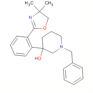 54596-15-5  3-Piperidinol,3-[2-(4,5-dihydro-4,4-dimethyl-2-oxazolyl)phenyl]-1-(phenylmethyl)-