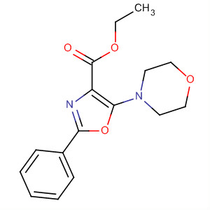 54644-03-0  4-Oxazolecarboxylic acid, 5-(4-morpholinyl)-2-phenyl-, ethyl ester 54644-03-0  4-Oxazolecarboxylic acid, 5-(4-morpholinyl)-2-phenyl-, ethyl ester