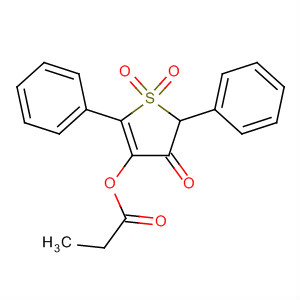 54714-12-4  3(2H)-Thiophenone, 4-(1-oxopropoxy)-2,5-diphenyl-, 1,1-dioxide