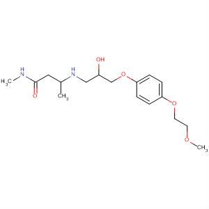 54758-66-6  Butanamide,3-[[2-hydroxy-3-[4-(2-methoxyethoxy)phenoxy]propyl]amino]-N-methyl-