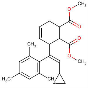 547719-04-0  4-Cyclohexene-1,2-dicarboxylic acid,3-[(1Z)-2-cyclopropyl-1-(2,4,6-trimethylphenyl)ethenyl]-, dimethyl ester,(1R,2R,3S)-rel-