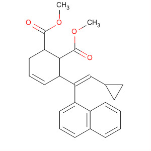 547719-06-2  4-Cyclohexene-1,2-dicarboxylic acid,3-[(1Z)-2-cyclopropyl-1-(1-naphthalenyl)ethenyl]-, dimethyl ester,(1R,2R,3S)-rel-