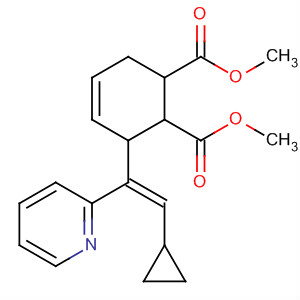 547719-07-3  4-Cyclohexene-1,2-dicarboxylic acid,3-[(1Z)-2-cyclopropyl-1-(2-pyridinyl)ethenyl]-, dimethyl ester,(1R,2R,3S)-rel-
