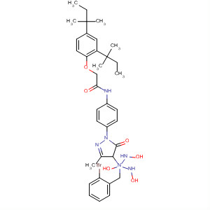 54826-70-9  Acetamide,2-[2,4-bis(1,1-dimethylpropyl)phenoxy]-N-[4-[4-(6-bromo-1H-benzotriazol-1-yl)-4,5-dihydro-3-methyl-5-oxo-1H-pyrazol-1-yl]phenyl]-