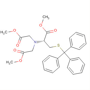 548430-87-1  L-Cysteine, N,N-bis(2-methoxy-2-oxoethyl)-S-(triphenylmethyl)-, methylester