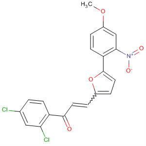 548446-35-1  2-Propen-1-one,1-(2,4-dichlorophenyl)-3-[5-(4-methoxy-2-nitrophenyl)-2-furanyl]-