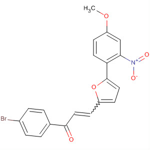 548446-37-3  2-Propen-1-one,1-(4-bromophenyl)-3-[5-(4-methoxy-2-nitrophenyl)-2-furanyl]-