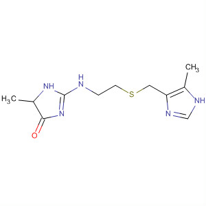 54855-66-2  4H-Imidazol-4-one,1,5-dihydro-5-methyl-2-[[2-[[(5-methyl-1H-imidazol-4-yl)methyl]thio]ethyl]amino]-