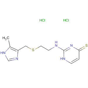 54855-68-4  4(1H)-Pyrimidinethione,2-[[2-[[(5-methyl-1H-imidazol-4-yl)methyl]thio]ethyl]amino]-,dihydrochloride