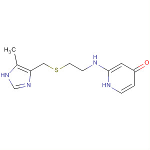 54855-70-8  4(1H)-Pyridinone,2-[[2-[[(5-methyl-1H-imidazol-4-yl)methyl]thio]ethyl]amino]-