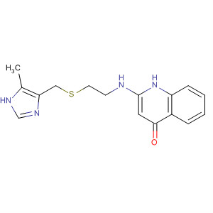 54855-77-5  4(1H)-Quinolinone,2-[[2-[[(5-methyl-1H-imidazol-4-yl)methyl]thio]ethyl]amino]-