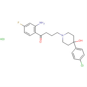 54874-29-2  1-Butanone,1-(2-amino-4-fluorophenyl)-4-[4-(4-chlorophenyl)-4-hydroxy-1-piperidinyl]-, hydrochloride