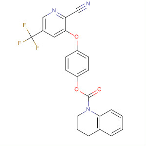 548764-71-2  1(2H)-Quinolinecarboxylic acid, 3,4-dihydro-,4-[[2-cyano-5-(trifluoromethyl)-3-pyridinyl]oxy]phenyl ester