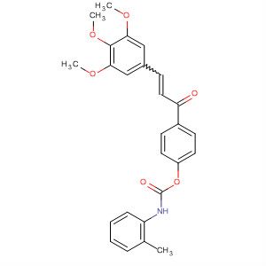 548765-85-1  2-Propen-1-one,1-[4-[[(methylphenylamino)carbonyl]oxy]phenyl]-3-(3,4,5-trimethoxyphenyl)-