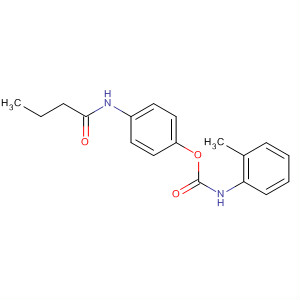 548766-11-6  Carbamic acid, methylphenyl-, 4-[(1-oxobutyl)amino]phenyl ester