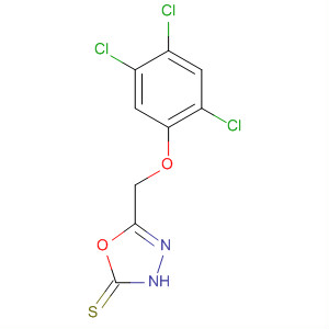 54919-11-8  1,3,4-Oxadiazole-2(3H)-thione, 5-[(2,4,5-trichlorophenoxy)methyl]-