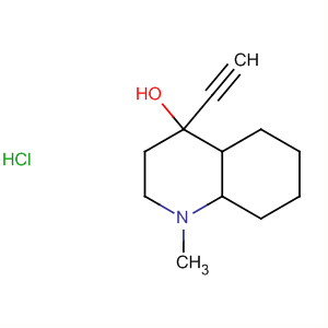 54924-27-5  4-Quinolinol, 4-ethynyldecahydro-1-methyl-, hydrochloride