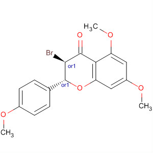54946-05-3  4H-1-Benzopyran-4-one,3-bromo-2,3-dihydro-5,7-dimethoxy-2-(4-methoxyphenyl)-, (2R,3R)-rel- 54946-05-3  4H-1-Benzopyran-4-one,3-bromo-2,3-dihydro-5,7-dimethoxy-2-(4-methoxyphenyl)-, (2R,3R)-rel-