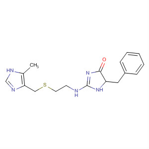 54959-45-4  4H-Imidazol-4-one,1,5-dihydro-2-[[2-[[(5-methyl-1H-imidazol-4-yl)methyl]thio]ethyl]amino]-5-(phenylmethyl)-