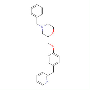 55065-60-6  Morpholine, 4-(phenylmethyl)-2-[[4-(2-pyridinylmethyl)phenoxy]methyl]-
