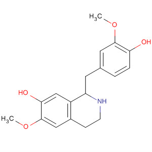 55102-37-9  7-Isoquinolinol,1,2,3,4-tetrahydro-1-[(4-hydroxy-3-methoxyphenyl)methyl]-6-methoxy-