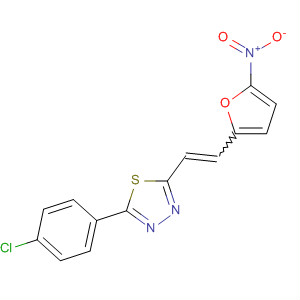55210-93-0  1,3,4-Thiadiazole, 2-(4-chlorophenyl)-5-[2-(5-nitro-2-furanyl)ethenyl]-
