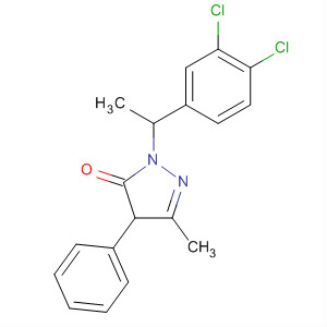 55294-62-7  3H-Pyrazol-3-one,2-[1-(3,4-dichlorophenyl)ethyl]-2,4-dihydro-5-methyl-4-phenyl-