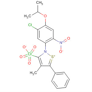 553682-26-1  Isothiazolium,2-[5-chloro-4-(1-methylethoxy)-2-nitrophenyl]-4-methyl-5-phenyl-,perchlorate