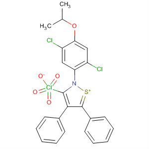 553682-35-2  Isothiazolium, 2-[2,5-dichloro-4-(1-methylethoxy)phenyl]-4,5-diphenyl-,perchlorate