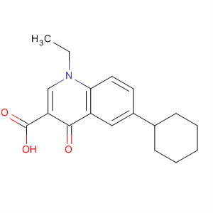 55376-45-9  3-Quinolinecarboxylic acid, 6-cyclohexyl-1-ethyl-1,4-dihydro-4-oxo-