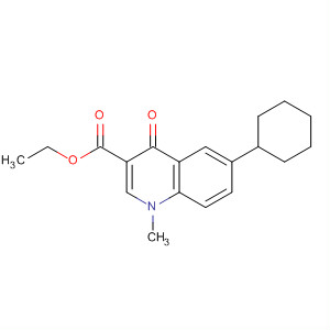 55376-82-4  3-Quinolinecarboxylic acid, 6-cyclohexyl-1,4-dihydro-1-methyl-4-oxo-,ethyl ester
