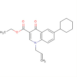55376-83-5  3-Quinolinecarboxylic acid,6-cyclohexyl-1,4-dihydro-4-oxo-1-(2-propenyl)-, ethyl ester