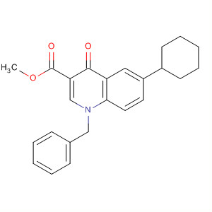 55376-92-6  3-Quinolinecarboxylic acid,6-cyclohexyl-1,4-dihydro-4-oxo-1-(phenylmethyl)-, methyl ester