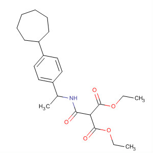 55377-12-3  Propanedioic acid, [[(4-cycloheptylphenyl)ethylamino]carbonyl]-, diethylester