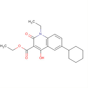 55377-18-9  3-Quinolinecarboxylic acid,6-cyclohexyl-1-ethyl-1,2-dihydro-4-hydroxy-2-oxo-, ethyl ester