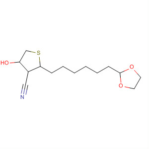 55531-61-8  3-Thiophenecarbonitrile,2-[6-(1,3-dioxolan-2-yl)hexyl]tetrahydro-4-hydroxy-