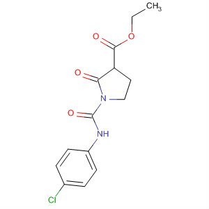 55573-06-3  3-Pyrrolidinecarboxylic acid,1-[[(4-chlorophenyl)amino]carbonyl]-2-oxo-, ethyl ester