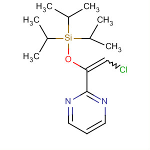 556025-71-9  Pyrimidine, 2-[2-chloro-1-[[tris(1-methylethyl)silyl]oxy]ethenyl]-