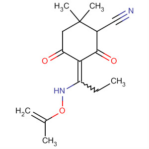 55634-59-8  Cyclohexanecarbonitrile,2,2-dimethyl-4,6-dioxo-5-[1-[(2-propenyloxy)amino]propylidene]-