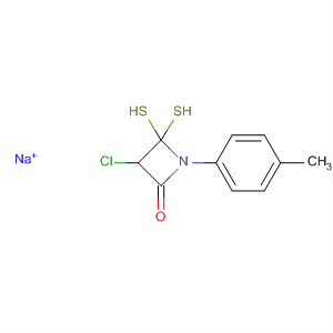 557091-07-3  2-Azetidinone, 3-chloro-4,4-dimercapto-1-(4-methylphenyl)-,monosodium salt