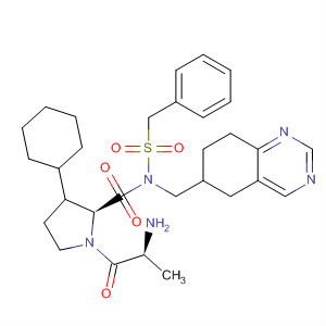 557103-13-6  L-Prolinamide,3-cyclohexyl-N-[(phenylmethyl)sulfonyl]-D-alanyl-N-[(5,6,7,8-tetrahydro-6-quinazolinyl)methyl]-