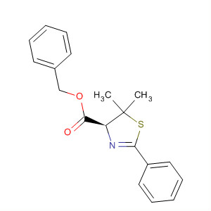55771-37-4  4-Thiazolecarboxylic acid, 4,5-dihydro-5,5-dimethyl-2-phenyl-,phenylmethyl ester, (S)-